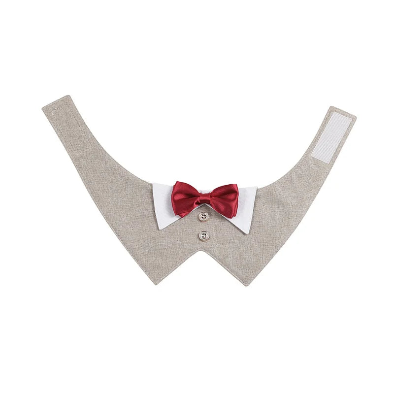 High Quality Puppy Big Dog Bibs Triangle Scarf Handsome Pet Wedding Suit Neck Accessories for Small Medium Dogs mascotas Costume