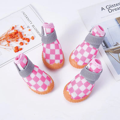 Small Dog Shoes Breathable Dog Shoes for Hot Pavement Pet Puppy Boots & Paw Protectors for Doggies for Hardwood Floors Anti Slip