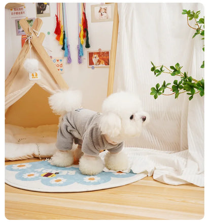 Thermal Flannel Winter Dog Pajamas for Small Dogs Cold Weather Warm Clothes Puppy Onesie Jumpsuit Yorkie Overalls for Dogs