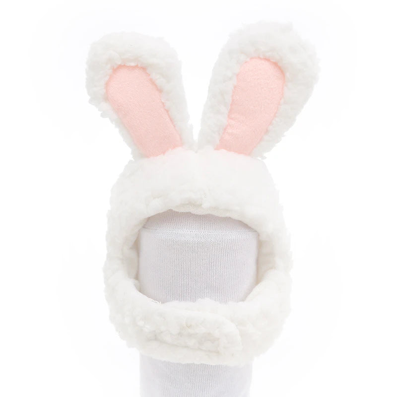 Plush Rabbit Ears Pet Dog Accessories Cosplay Cat Hat Winter Lovely New Year Christmas Puppy Headgear Soft Velvet Pet Supplies
