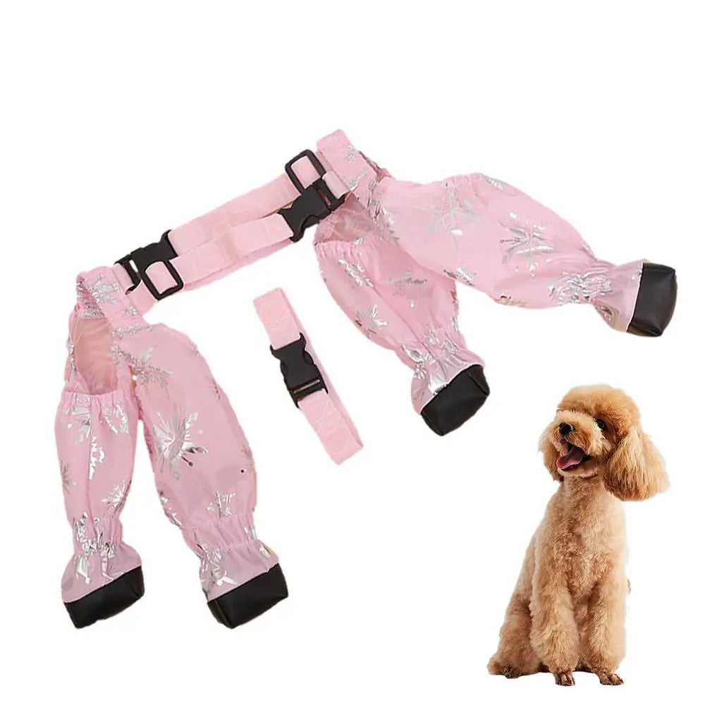 Dog Leggings with Boots Breathable Dog Booties Paw Protector All-Weather Cat Dog Shoe Winter Snowy Day Summer Hot Pavement Shoes