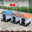 Outdoor kennel with toilet, sun protection in summer, universal in all seasons, outdoor rain-proof dog house, warm in winter, s