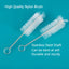 Nylon Aquarium BrushTube Pipe Filter Cleaning Brushes Stainless Steel Water Filter Hose Flexible Aquarium Cleaner Accessories