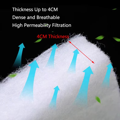 Aquarium Filter Super Thick Biochemical Filter Cotton Sponge for Aquarium Fish Tank Bio Cotton Foam Skimmer 50x12x3cm 100x12x3cm