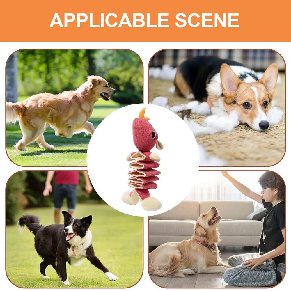 Plush Squeaky Dog Toys Teeth Cleaning Sound Pet Dog Toys Animal Shape Squeaky Dog Chew Toy For Puppies Puppy Squeaker Toys