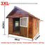 Dog House Outdoor Waterproof  Solid Wood Dog Villa with Yard Outdoor Rainproof Type Four Seasons Universal Pet Kennel