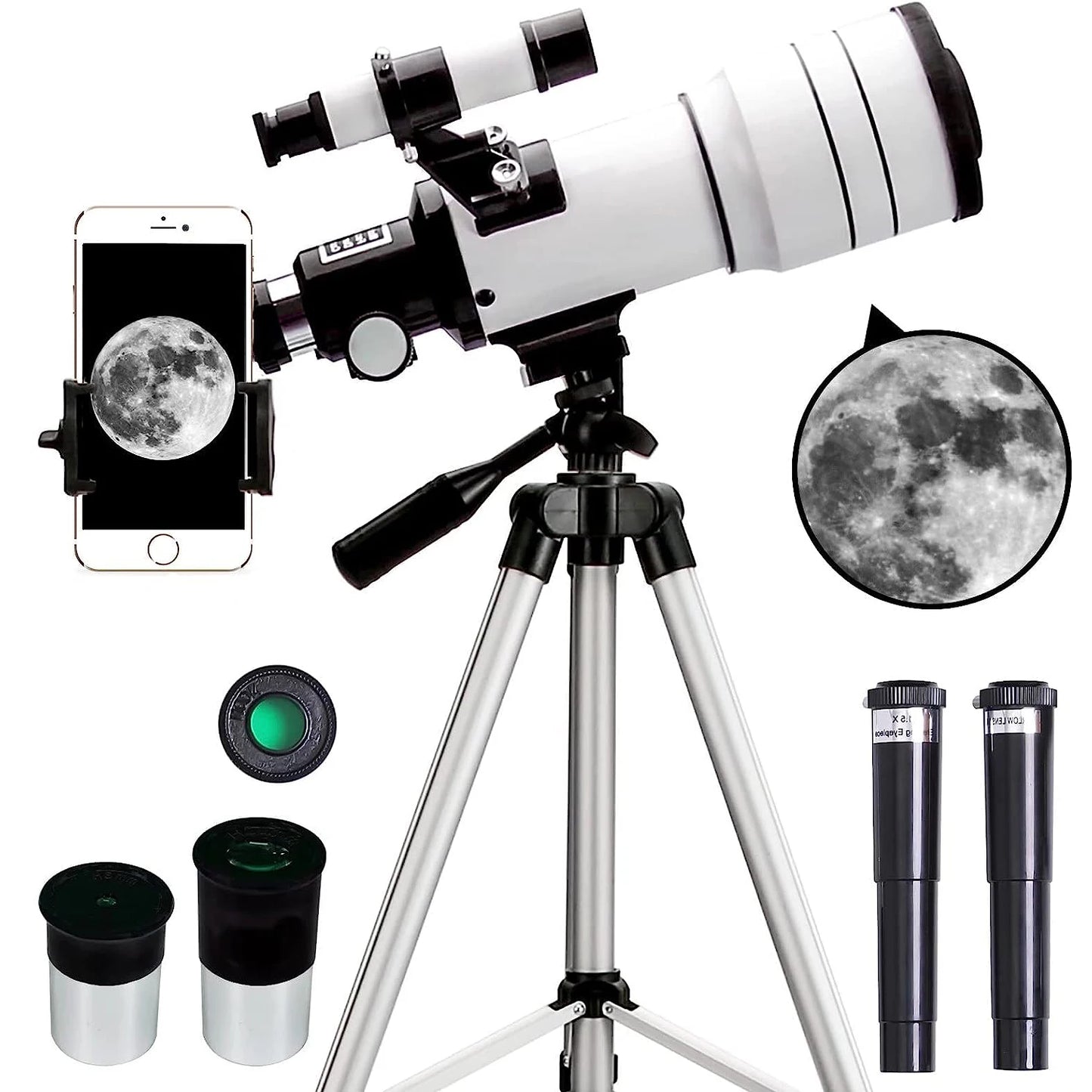 F30070 Professional Astronomical Telescope High Magnification Bak4 Prism HD For Moon Watching Stargazing Bird Watching