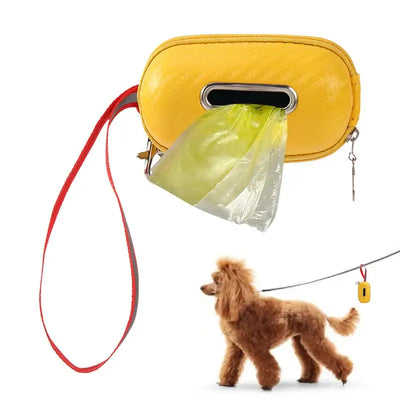 Dog Poop Bag Dispenser Portable Thicker Poop Bag Holder Durable Poop Bag Dispenser Carrying Strap Included for Walking Running
