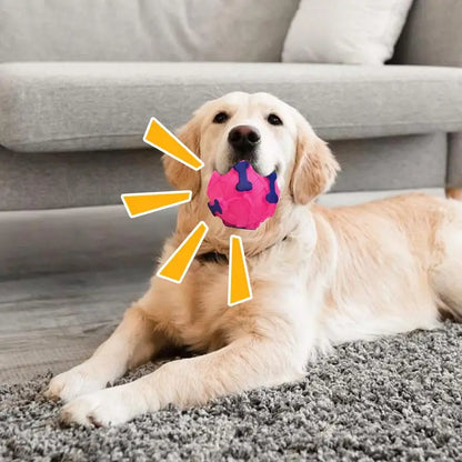 Treat Dispenser Toys For Dogs Interactive Puppy Squeaky Treat Dispenser Ball Dog Teeth-Grinding Toy Puppy Puzzle Slow Feeder