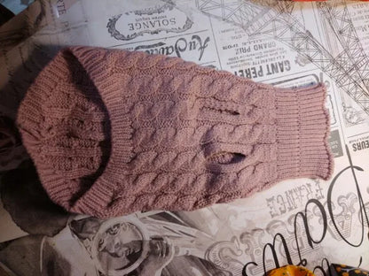 Warm Dog Clothes Knitted Clothes for Dogs Chihuahua Sweater for Small Dogs Winter Clothes for Sphinx Cat Dog Sweater for York