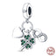 Fit Pandora 925 Original Bracelet 925 Silver Plate Flower Bird Series Charms Beads For Women Fashion DIY Jewelry Gifts Making