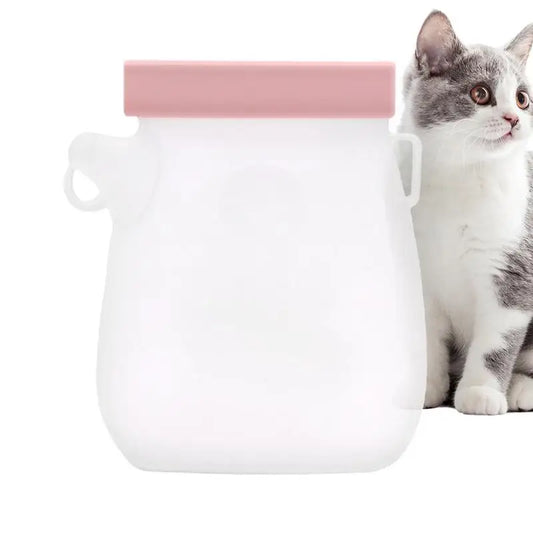 320ml Portable Dog Drinking Feeder Leak Proof Pet Silicone Water Pouches Pet Water Supplies for Dogs Cats Hiking Camping