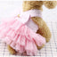 Summer Dog Dress Veil Clothes Universal Dogs Dress Chihuahua Stripe Tulle Skirt Cute Puppy Pet Cat Princess Costume Dog Apparel