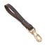 Genuine Leather Short Dog Leash 30cm Short Dog Traffic Lead Leash for Large Medium Dogs Pet Training Walking Leash for Big Dogs