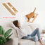 Cat Wooden Furniture Cat Scrapers Hammock Platform and Extended Scratching Post for Cat Health and Play Indoors Cat Tree Tower