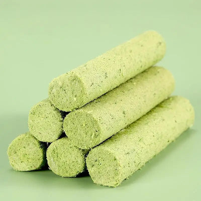 6Pcs per Pack Natural Grass Molar Stick for Cats Grinding Rod Chew Toy Pet Snacks, Molar Rod, Teeth Cleaner, Teeth Caring