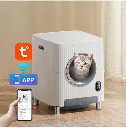 Smart cat toilet litter box extra large anti-splash litter box