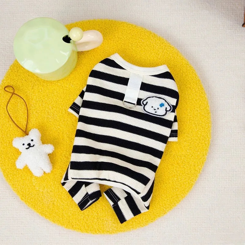 Winter Warm Fleece Dog Jumpsuit Pet Dog Clothes for Small Dogs Autumn Four Legs Pajamas Plush Dog Coat Chihuahua Poodle Costumes
