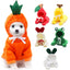 Cute Fruit Pet Costume Dog Clothes for Small Dogs Warm Fleece Doggy Hoodies Pet Dog Cat Clothing Puppy Sweater for Chihuahua Pug