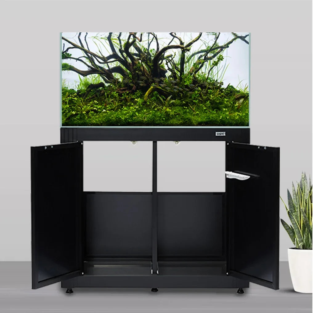 450L 119Gallon CADE Glass Aquarium Marine Fish Tanks With Cabinet