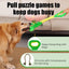 Green Dinosaur Rope Toy Pet Chew Training Animal Toy Pet Chew Training Animal Design Oral Health Teeth Cleaning Pet Squeaky Toy