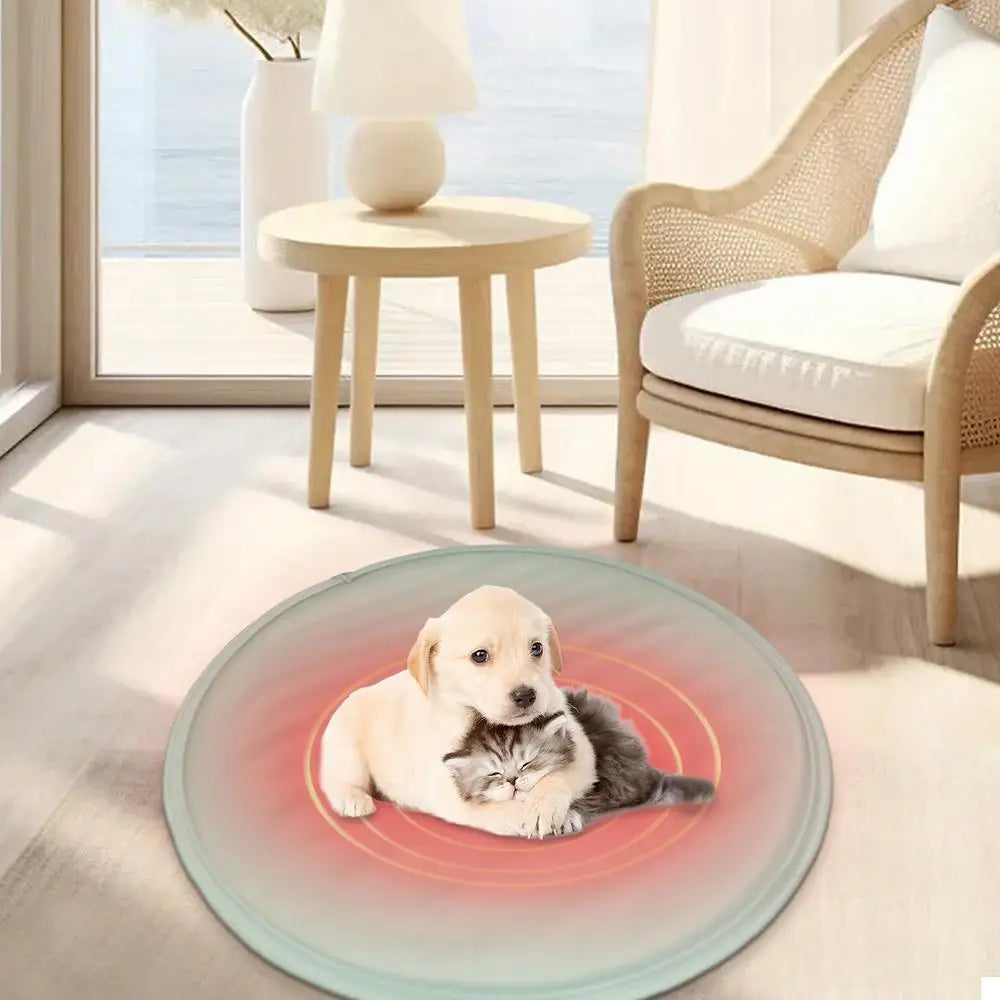 Pet Warming Pad, Indoor Pet Beds, Auto Temperature Control, Heated, Chew Resistant, Anti Slip Cat Pad, Winter for New Born Puppy
