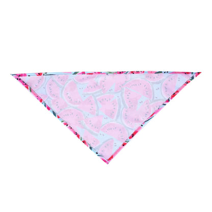 Cartoon Food Print Triangle Dog Collar Bandana Polyester Fade Resistant Pet Accessories Neck Scarf Small Dog Pet Supplies New