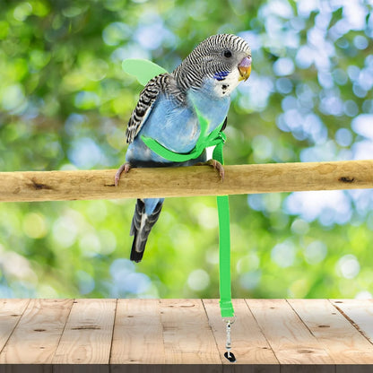 Pet Parrot Harness Adjustable Elastic Nylon Traction Rope Parrot Bird Flying Training Harness Leash Set for Small Medium Parrot