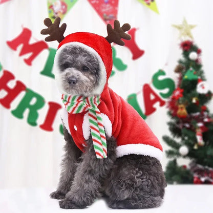 Christmas Pets Dressing Up Santa Funny Pet Clothes For Small Medium Large Dogs Winter Warm Dog Clothes Chihuahua Pug Yorkshire