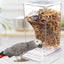 Bird Feeders Parakeet Feeders For Bird Cage Automatic Parrot Feeder Drinker Clear Acrylic Splash-Proof Bird Feeder