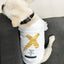 Pet Clothes  Dog Clothes Parent-child Wear Spring and Autumn Korean Version Printing Pure Cotton Two Colors Seven Sizes