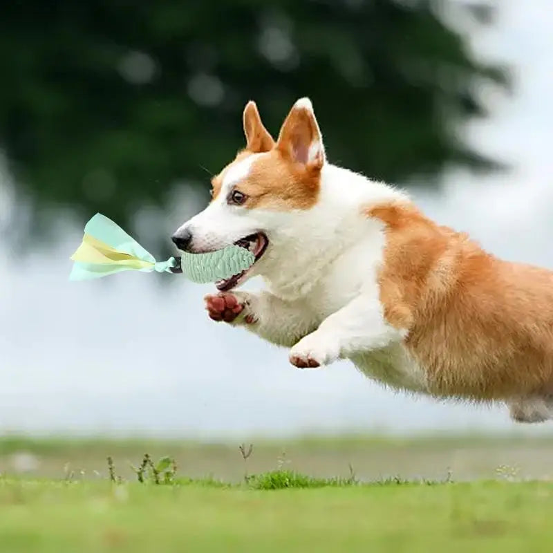 Pine Cone Dog Toy Squeaky Rope Dog Toy With Teething Strips Durable Soft Pet Toys For Puppy And Dog Energy Consuming Playtime