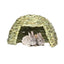 Grass House for Rabbits Folding Beds Guinea Pig Hideouts Small Animal Play Hideaway Bed Habitat Decor Pet Hay Bed Playhouse