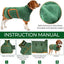 Dog Bathrobe Fast Drying Towel Microfiber Absorbent Soft Bath Robe Adjustable Towel Grooming Coat Dog grooming Pet Accessories