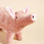 A cute pig design pet teeth grinding plush toy, bite resistant interactive dog toy supply