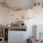 Wall Mounted Cat Climbing Wood Shelves Furniture Cat Bridge and Cat Hammock or Platform with Pedals for Kitten Perch and Rest