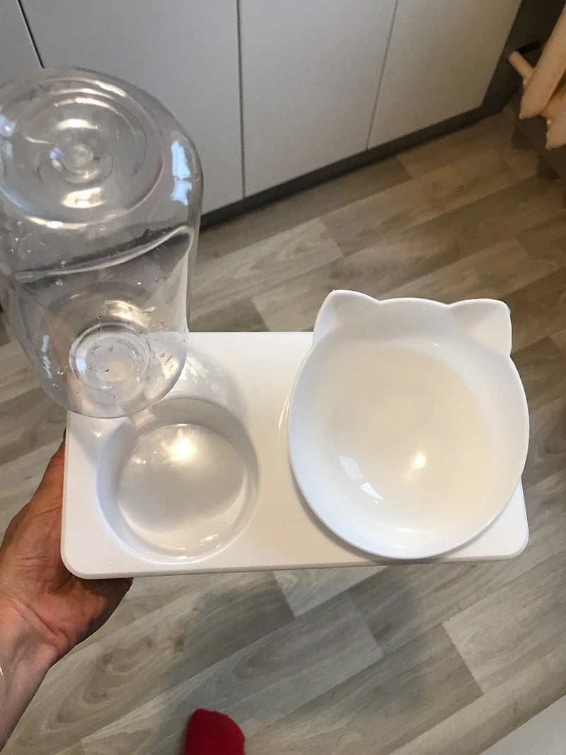 Non-Slip Double Cat Bowl Dog Bowl With Stand Pet Feeding Cat Water Bowl For Cats Food Pet Bowls For Dogs Feeder Product Supplies