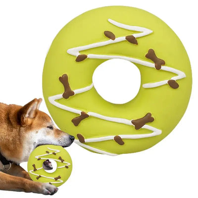 Dog Squeaky Toy Assorted Donut Dog Toy With Squeakers Soft Pet Toy For Puppy Durable Dog Toy For Exercise Chewing Ability And