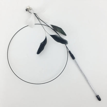 Wire Feather Cat Tickling Stick Pet Products for Cats Pet Cat Toys Interactive Cat Stick Toy Kitten Playing Pet Accessories