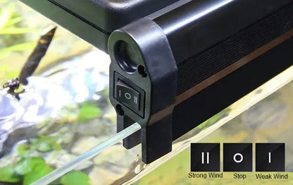 Aquarium Fish Tank Cooling Fan System Chiller Control Reduce Water Temperature 1/2/3/4 Fan Set Cooler Aquarium cooling fans