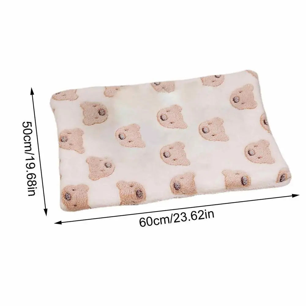 Cozy Cat Calming Blanket Super Soft And Warm Flannel Pet Blankets Soft And Warm Machine Washable Sleeping Mat For Dogs Cats Cold