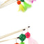 Cat Toy Cat Teaser Sticks Rattan Ball Funny Cat Stick Cat Supplies Funny Cat Ball Toy Interactive Nibbling Cat Rod Feathers