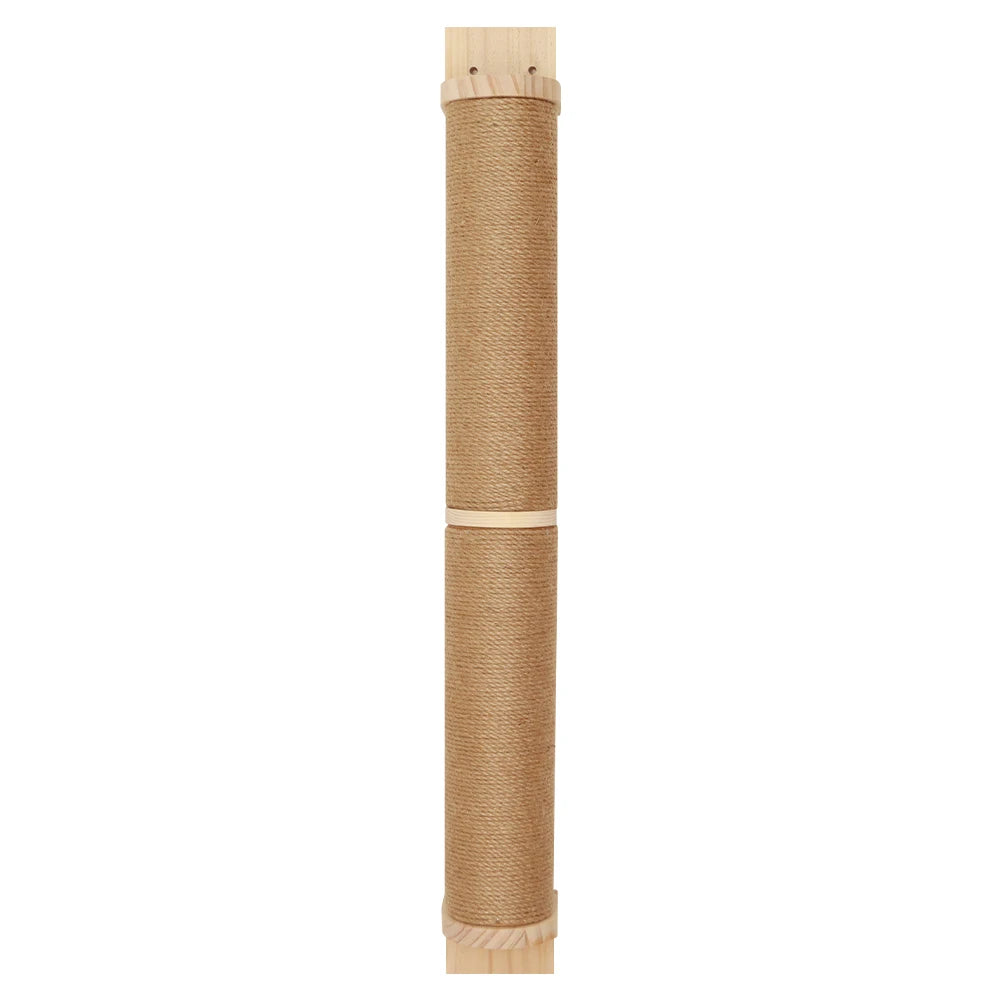 Cat Scratching Post Wall Furniture Wood Wall Mounted Kitten Scratcher Tree for Large Cats Thicker Columns for Multi-Functions
