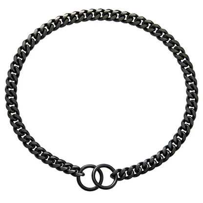 Stainless Steel Gold Dog Chain Collar 10MM Wide Metal Cuban Links For Small Medium dog Large Dogs Walking Training collar