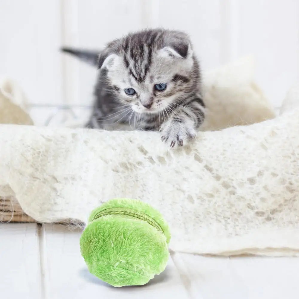 Dog Chewing Toy Rolling Ball Plush Sniffing Toy, Pet Supplies, Interactive Cat Toy, Movable Puppy Chew Squeaky Toy for Dogs
