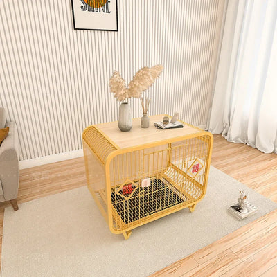 Boutique high-end indoor furniture dog villa, light luxury lucky dog cage for small and medium-sized Shiba Inu Bianmu