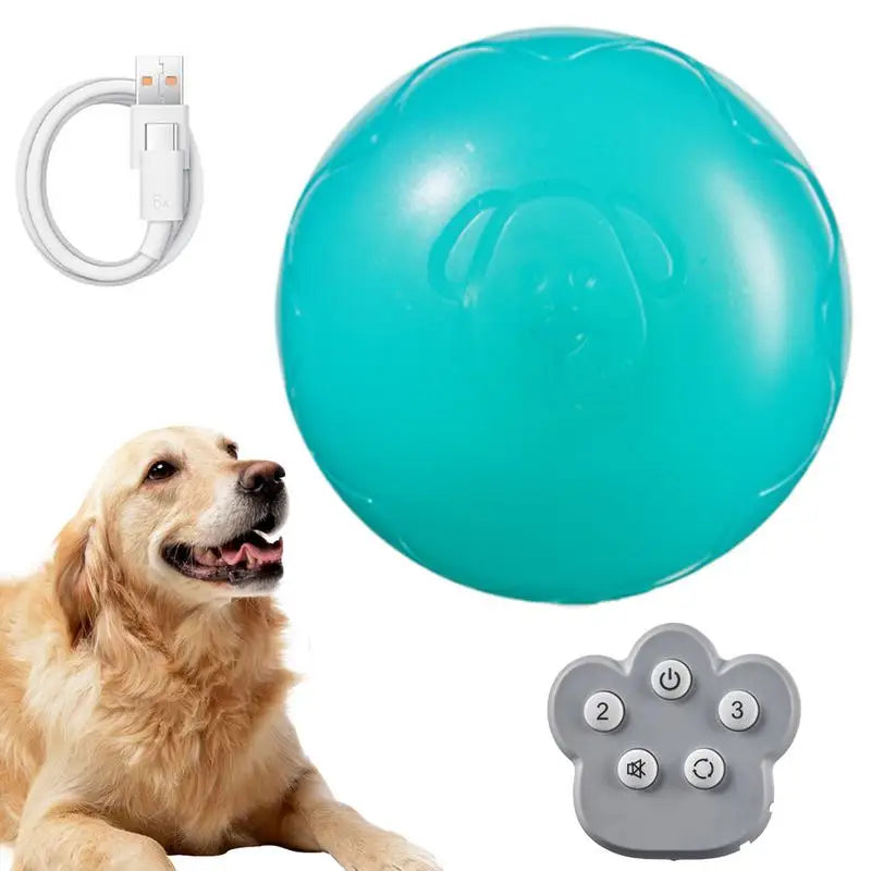 Automatic Rolling Ball Toys Safe Dog Toy Balls Bite Resistant Dog Toys Puppy Toys Fun Interactive Play for Pet Dog Puppy