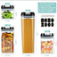7pcs/set Food Storage Containers Plastic with Lids Kitchen Storage for Rice Sugar Flour Pasta Cereal Storage Containers