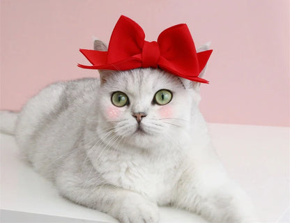 Lovely Bow Tie Hair Hoop for Cats Princess Cat Party Head Wear Pet Gifts Small Medium Dogs Accessories Elastic Cats Pet Products