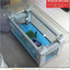Wholesale aquarium  tank living room sofa table top ultra white curling coffee table ecological glass fish tank